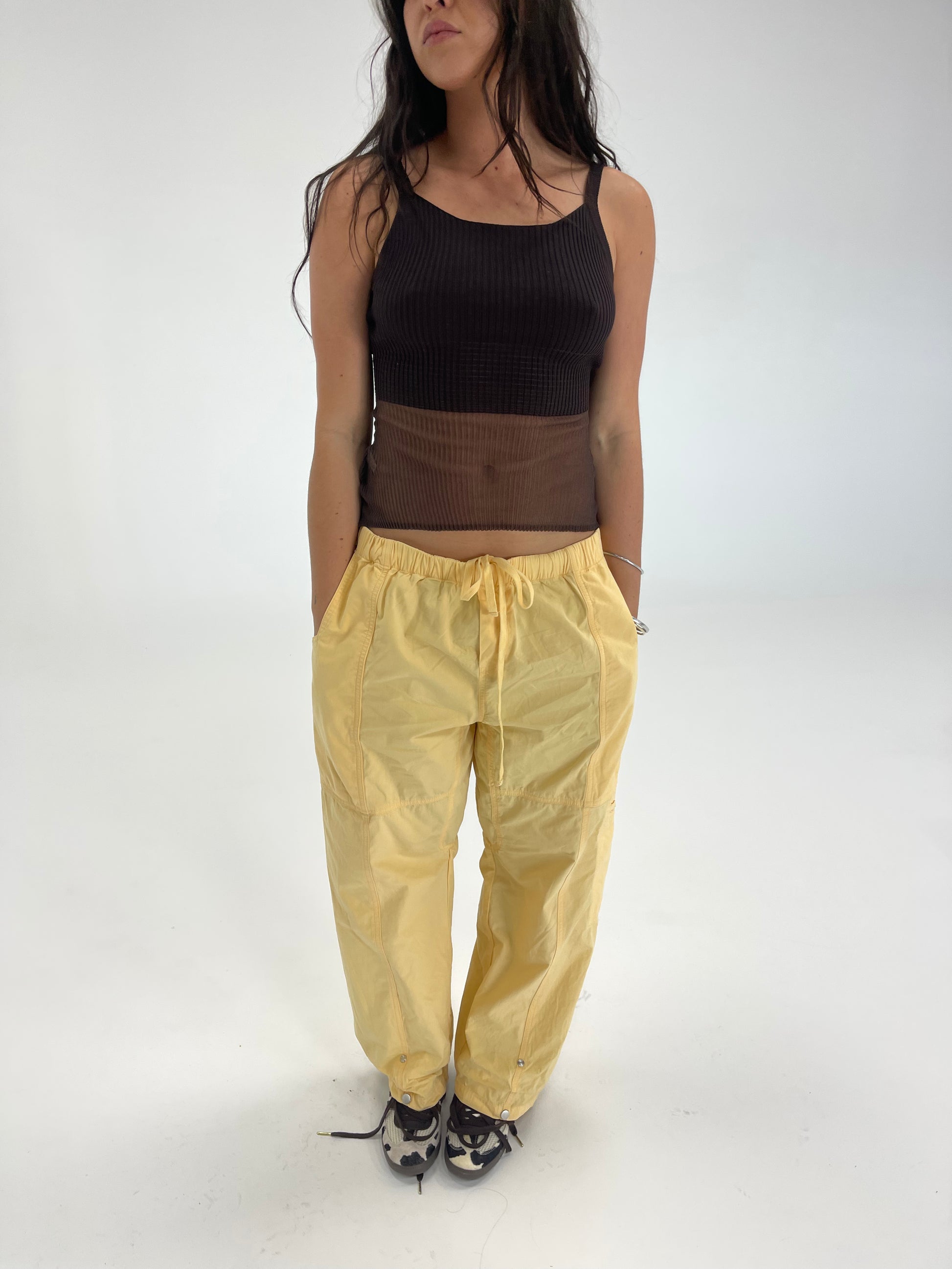 Sheer Panel Tank | Chocolate